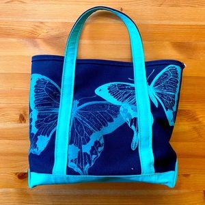 LL Bean Butterfly Boat and Tote